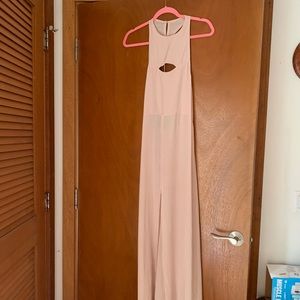 Acacia silk taveuni dress maxi XS NWT foam beige